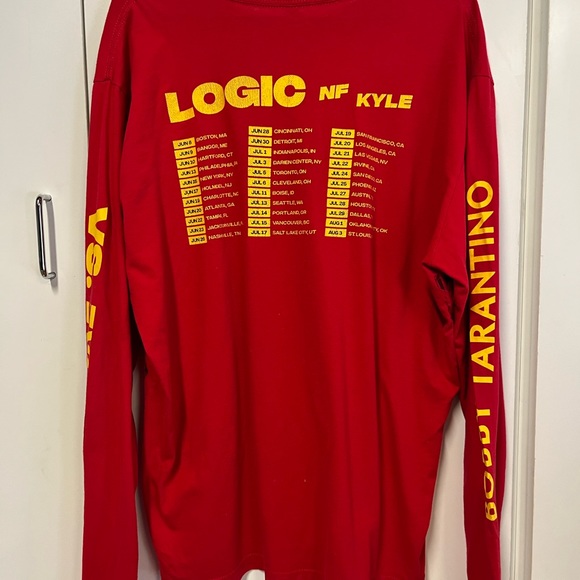 The Bobby Tarantino vs everybody tour shirt. Logic Mf Kyle red XL shirt - Picture 2 of 4
